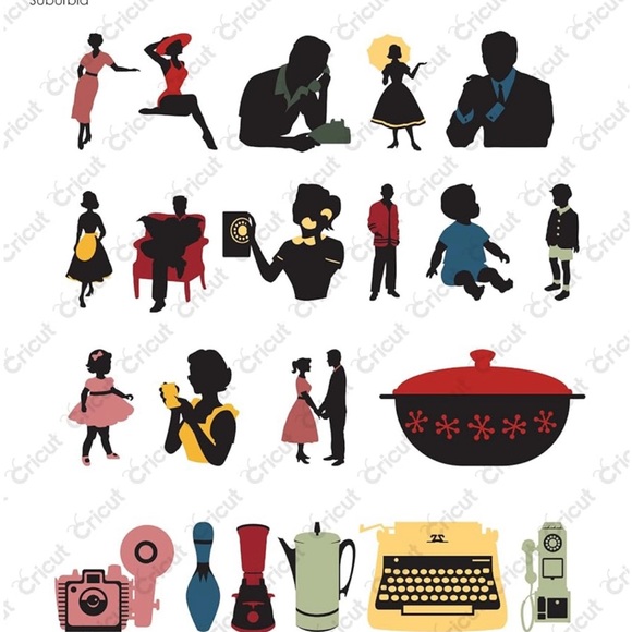 Cricut SUBURBIA shapes & fonts - Picture 2 of 16